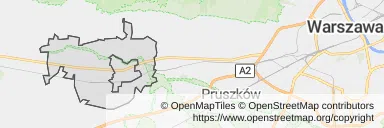Mapa z zaznaczonym Błoniu