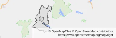 Mapa z zaznaczonym Drawsku Pomorskim