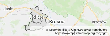 Mapa z zaznaczonym Jedliczem
