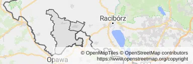 Mapa z zaznaczonym Kietrzem
