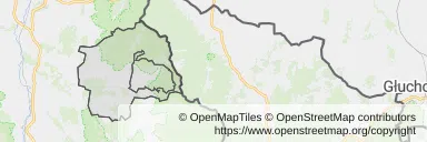 Mapa z zaznaczonym Lądku-Zdroju