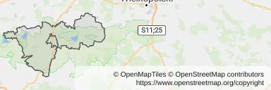 Mapa z zaznaczonym Miliczem