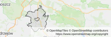 Mapa z zaznaczonym Morawicy