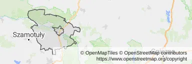 Mapa z zaznaczonym Obornikami