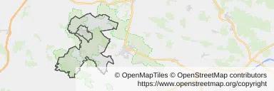 Mapa z zaznaczonym Pińczowem