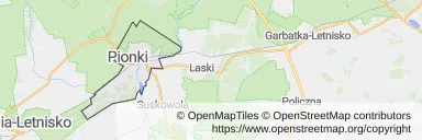 Mapa z zaznaczonym Pionkami