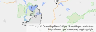 Mapa z zaznaczonym Piszem