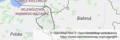 Kolonoskopia na NFZ — Mapa z zaznaczonym województwem podlaskim