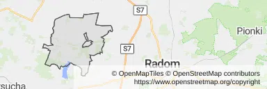 Mapa z zaznaczonym Przytykiem