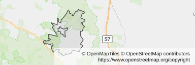Mapa z zaznaczoną Skale