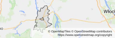 Mapa z zaznaczonym Strzelnem