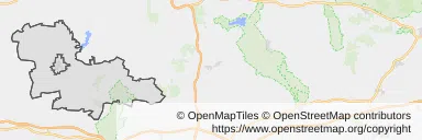 Mapa z zaznaczonym Sulęcinem
