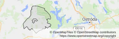 Mapa z zaznaczonym Suszem