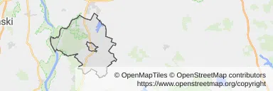 Mapa z zaznaczonym Sztumem