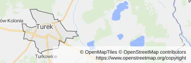 Mapa z zaznaczonym Turkiem