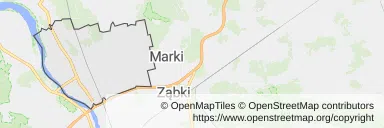 Mapa z zaznaczoną Białołęką w Warszawie
