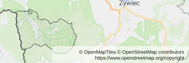 Mapa z zaznaczoną Wiśle