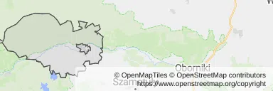 Mapa z zaznaczonym Wronkami