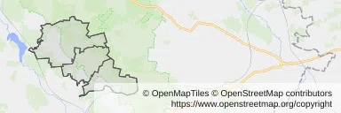 Mapa z zaznaczonym Żarkami