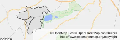 Mapa z zaznaczonym Żarowem