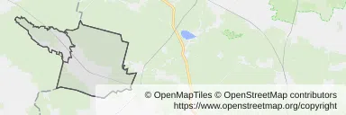 Mapa z zaznaczonym Zawadzkiem