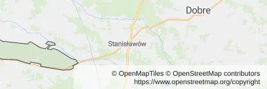 Mapa z zaznaczoną Zielonką