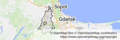 Mapa z zaznaczonym Żukowem