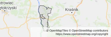 Mapa z zaznaczonym Annopolu