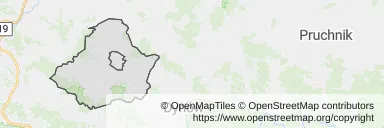 Mapa z zaznaczoną Błażowej