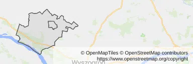 Mapa z zaznaczonym Bodzanowem