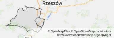 Mapa z zaznaczoną Boguchwale