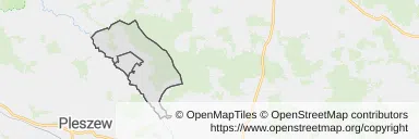 Mapa z zaznaczonym Choczem