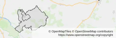 Mapa z zaznaczonym Ciechanowcu