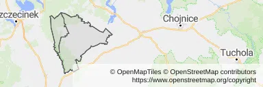 Mapa z zaznaczonym Czarnem