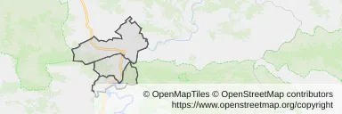 Mapa z zaznaczonym Czchowem