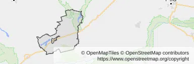 Mapa z zaznaczonym Dobiegniewem