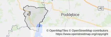 Mapa z zaznaczoną Dobrej