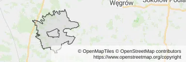 Mapa z zaznaczonym Dobrem
