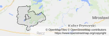 Mapa z zaznaczonym Dobrzanami