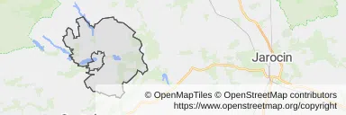 Mapa z zaznaczonym Dolskiem