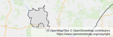 Mapa z zaznaczonym Drohiczynem