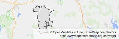 Mapa z zaznaczonym Dzierzgoniu