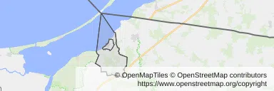 Mapa z zaznaczonym Fromborkiem