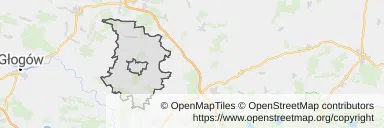 Mapa z zaznaczoną Górze