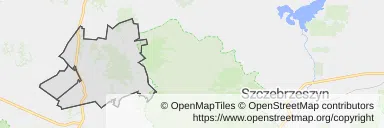 Mapa z zaznaczonym Goraju