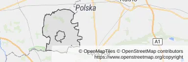 Mapa z zaznaczonym Grabowem