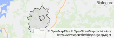 Mapa z zaznaczonymi Gryficami