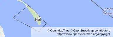 Mapa z zaznaczonym Helu