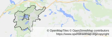 Mapa z zaznaczonym Ińskiem