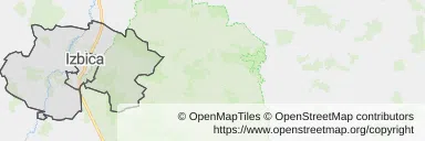 Mapa z zaznaczonym My w Izbicy